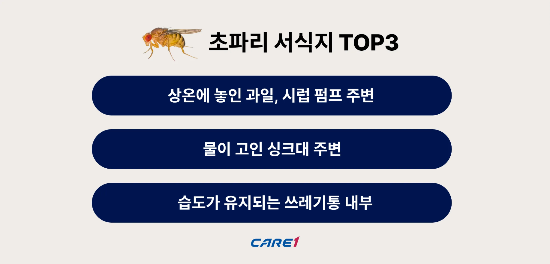케어원-초파리-서식지-3가지