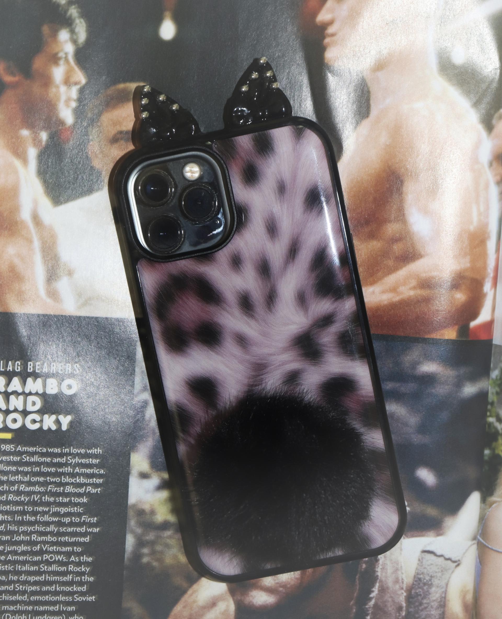 Naughty Kitty Case (Leopard)