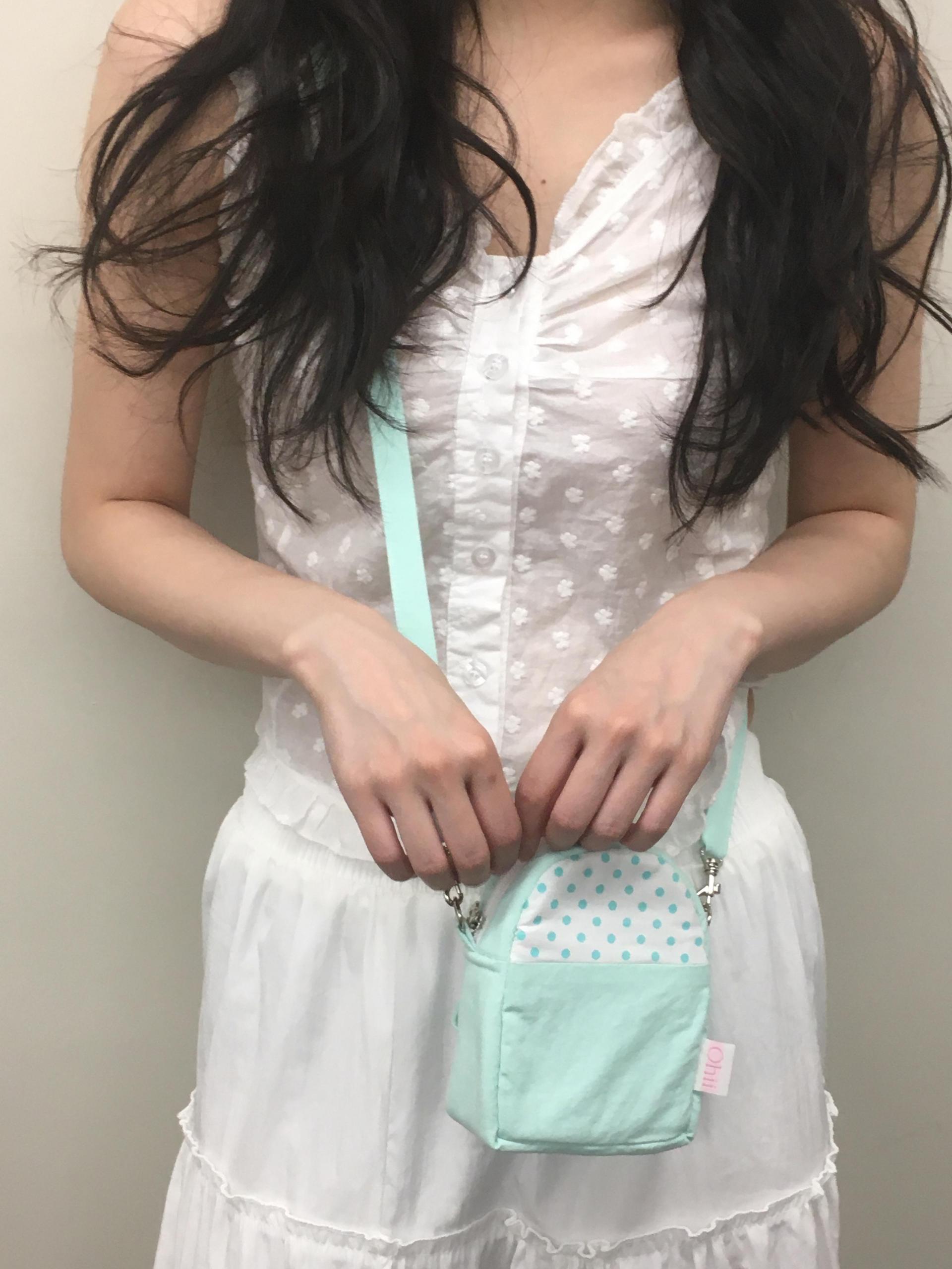 [바로배송/국내제작] 민트맛 디카 미니 백팩 (파우치로도 사용/끈 탈부착 가능)