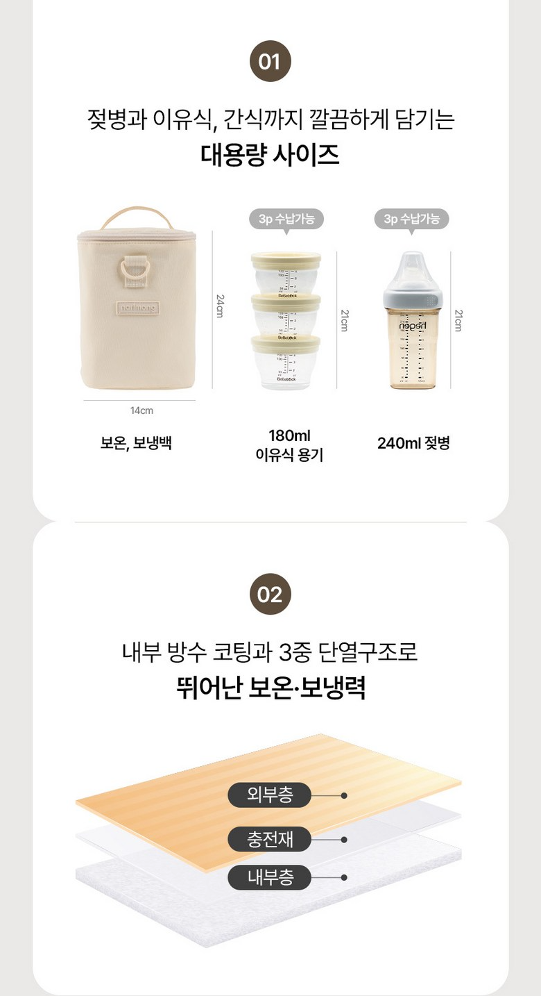 나리몽 이지데이 기저귀가방 백팩