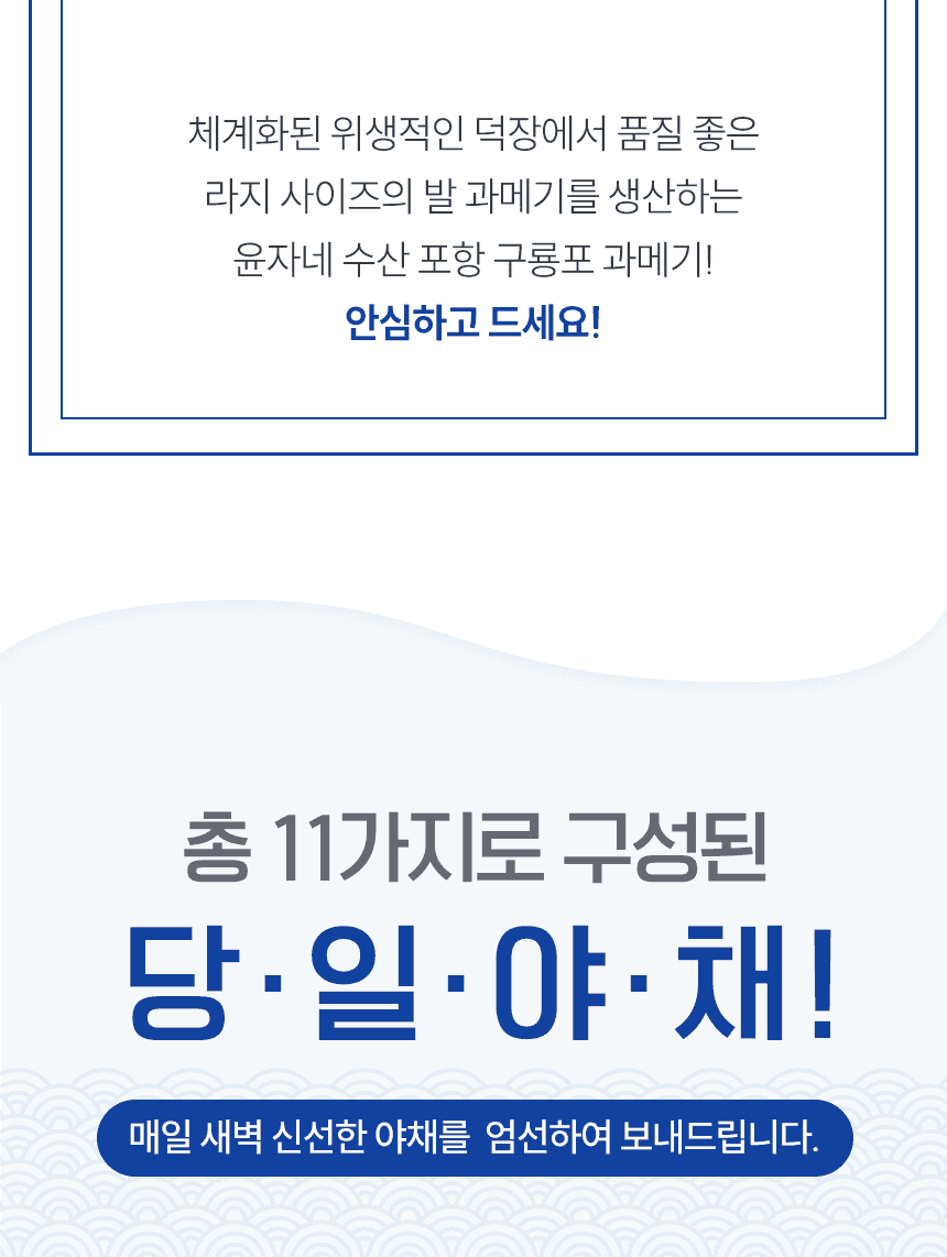 명품 햇과메기 구룡포 발과메기 단품or야채세트 선택