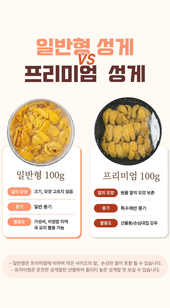 [리뷰 EVENT] 구룡포 해녀채취 생물 성게 성게알 보라성게 우니 100g