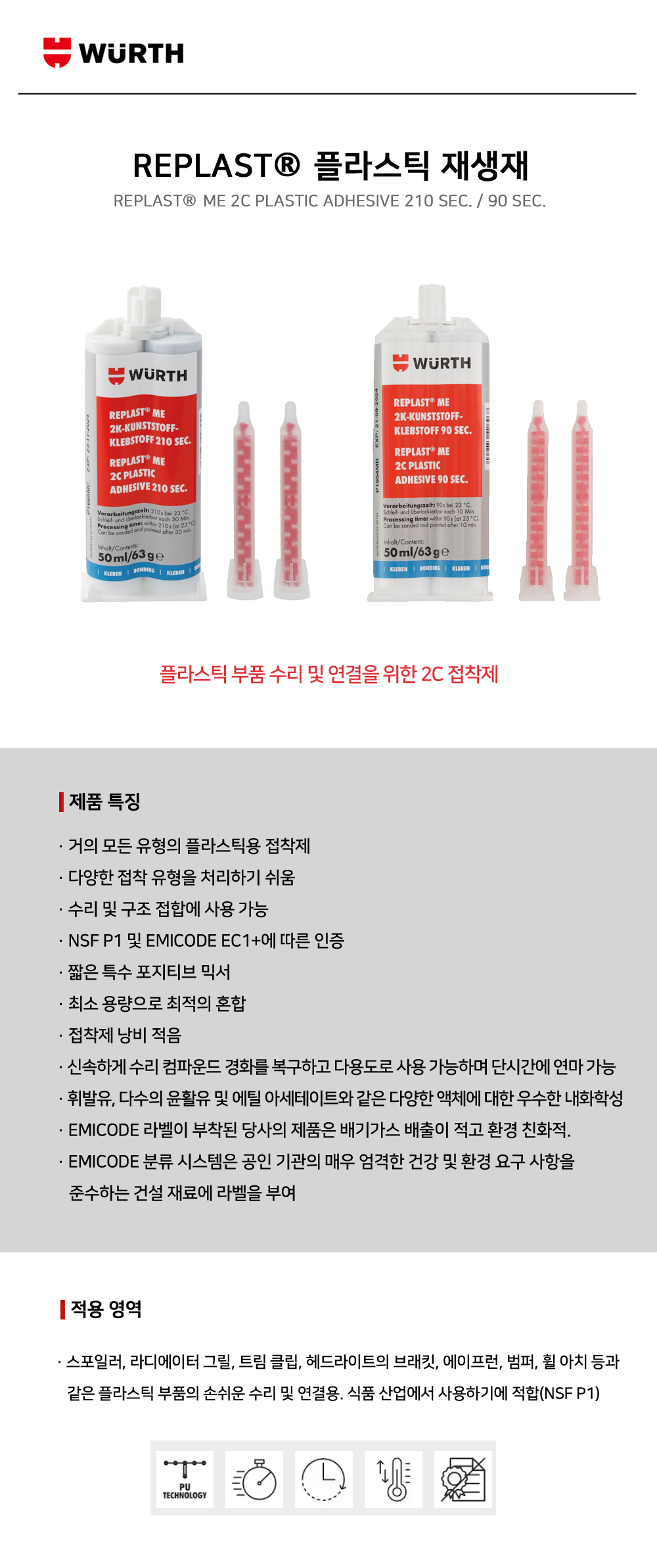 뷔르트 REPLAST® 플라스틱 재생재
