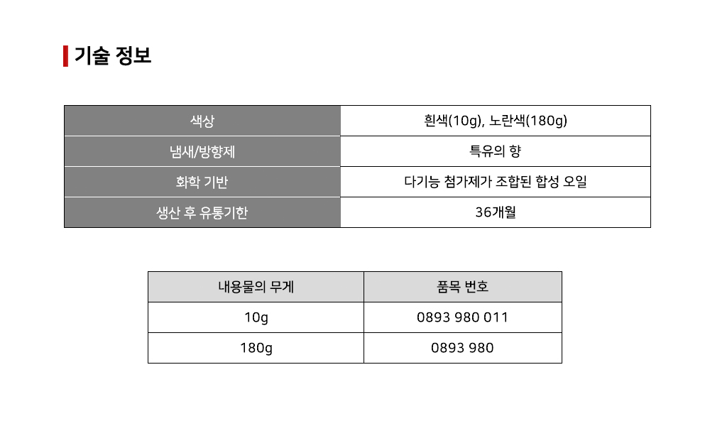 뷔르트 실린더 고착 방지제