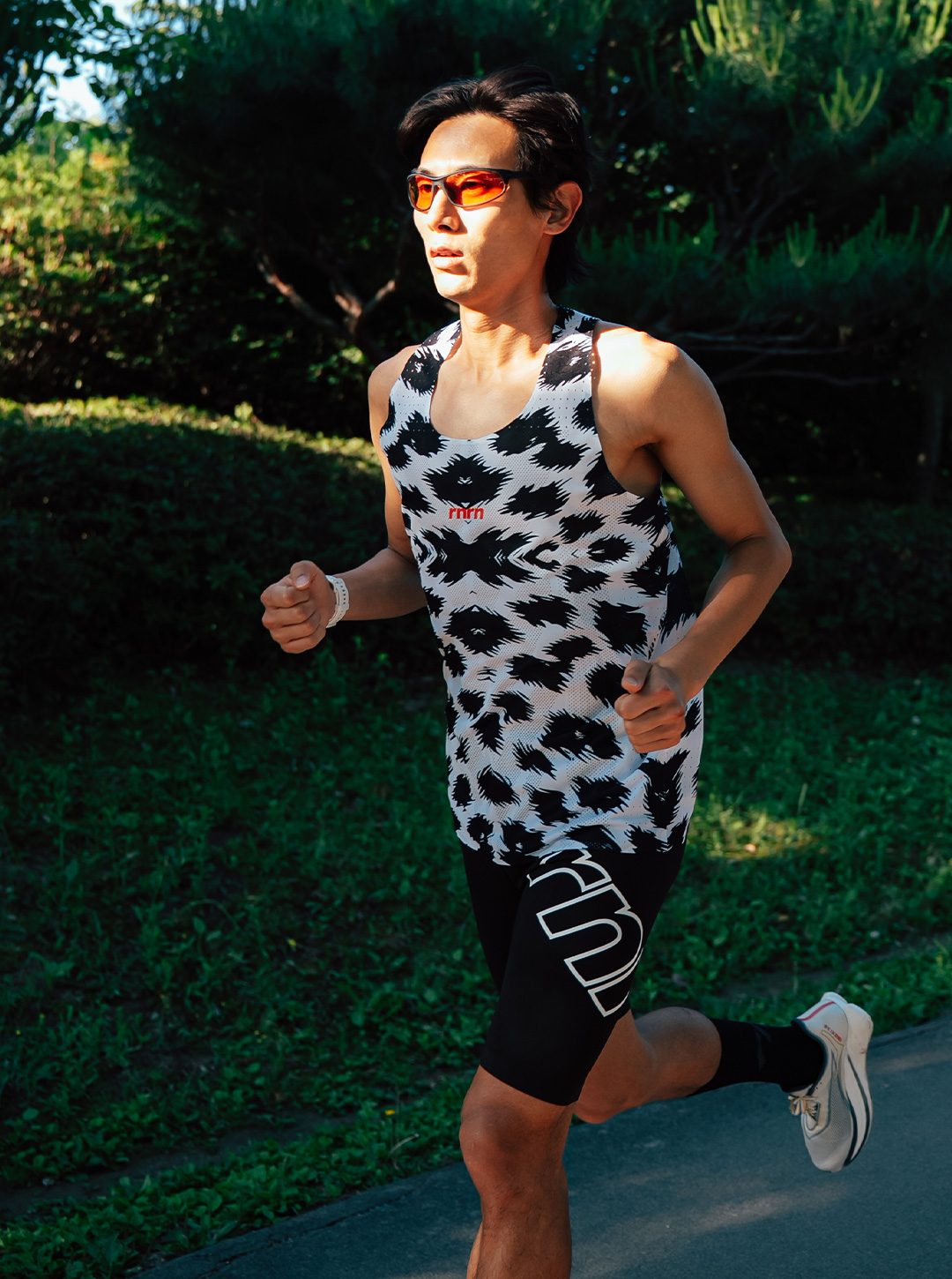 Marathoner 그래픽 싱글렛 (레오파드)