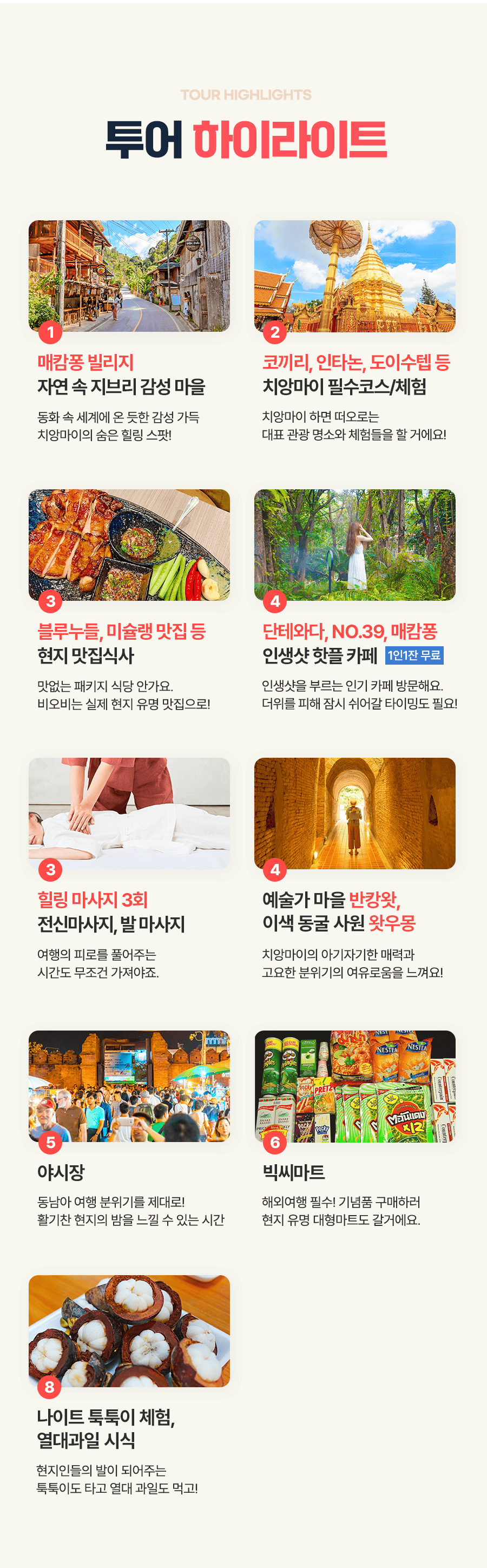 [4박6일] 치앙마이 베스트 투어