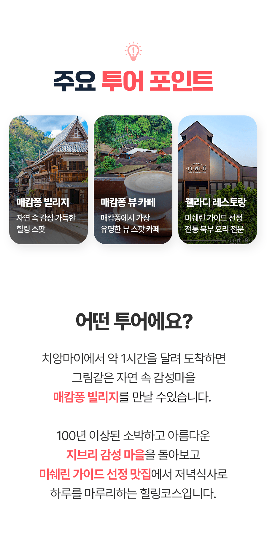 [1일] 치앙마이 매캄퐁빌리지