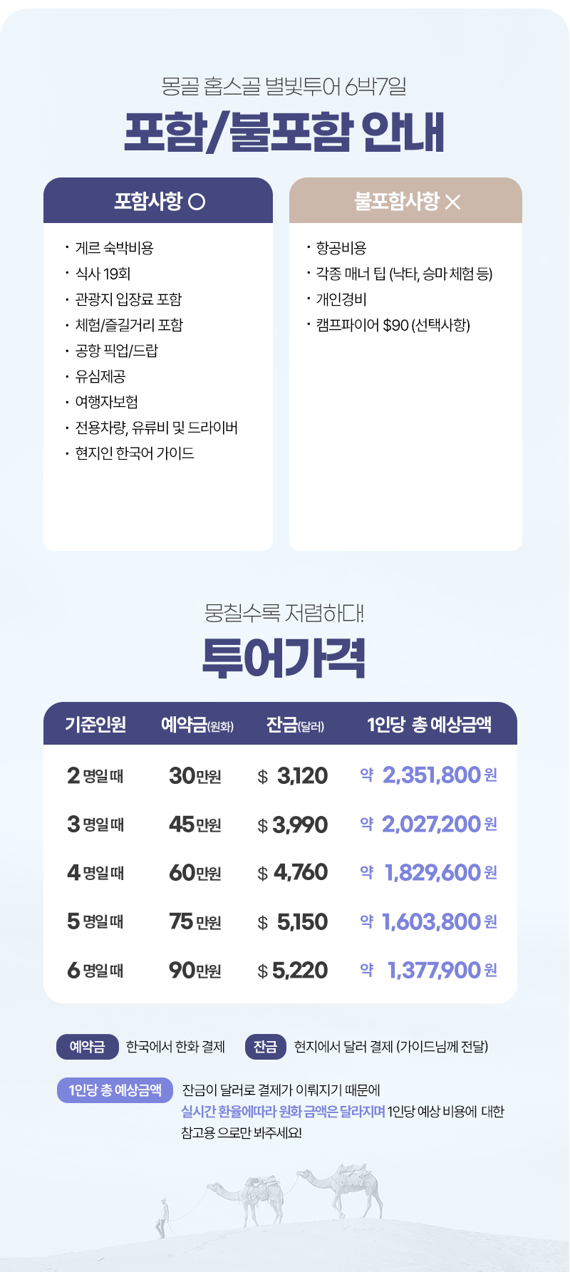 [6박7일] 몽골 홉스골 별빛 투어