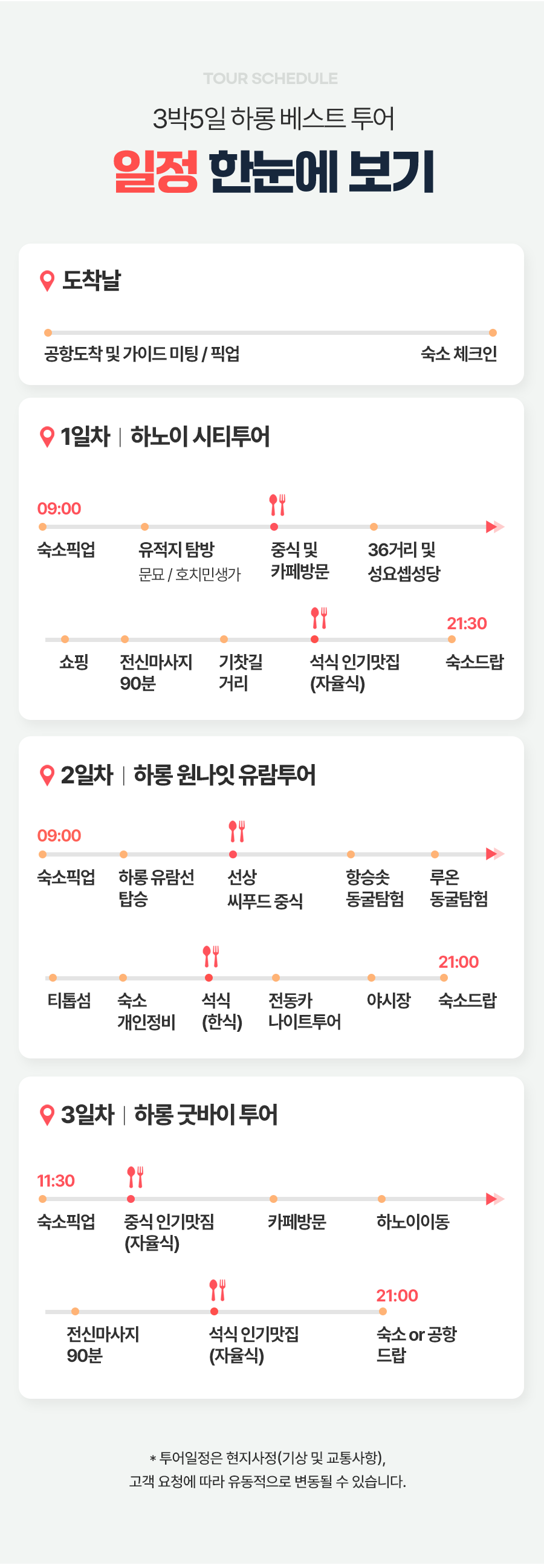 [3박5일] 하롱베이 베스트 투어