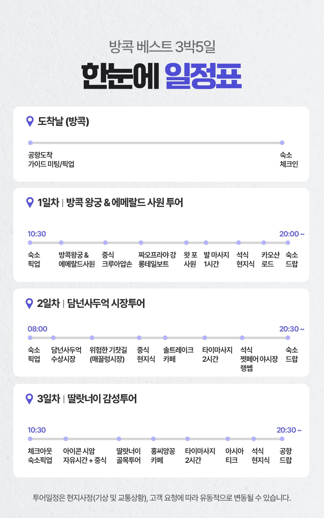 [3박5일] 방콕&파타야 베스트 투어(test)