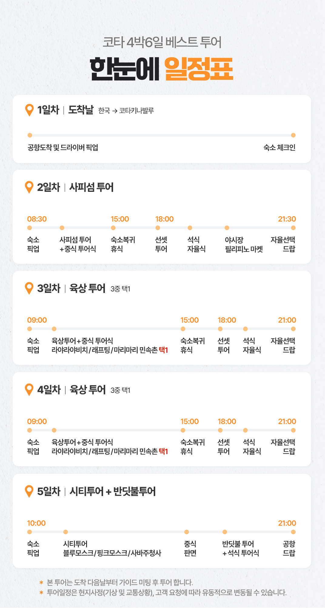 [3박5일] 코타키나발루 베스트 투어