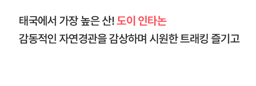 [1일] 치앙마이 인타논 국립공원