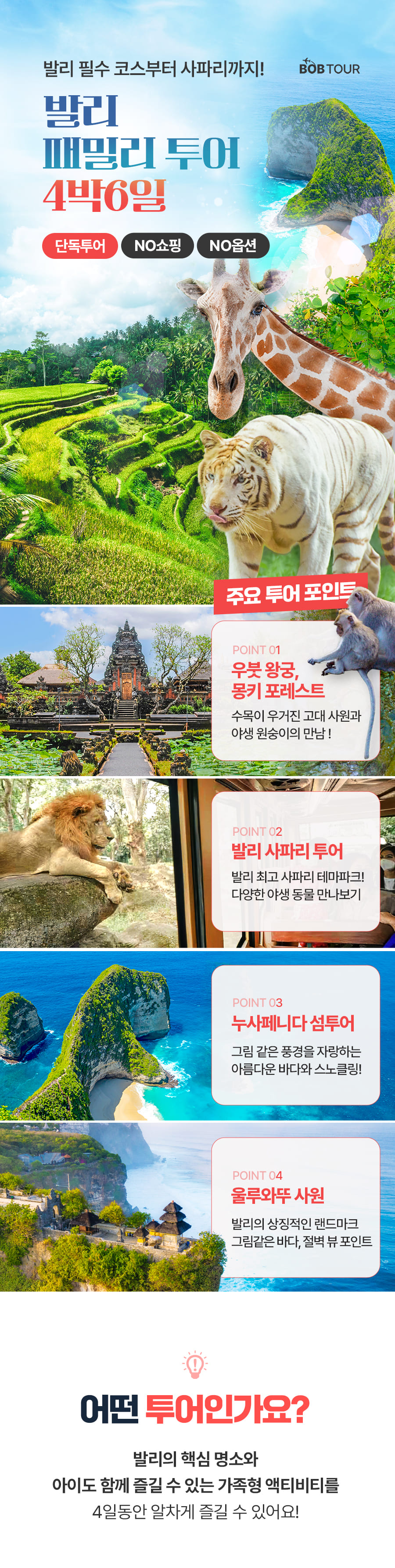 [4박6일] 발리 패밀리 투어