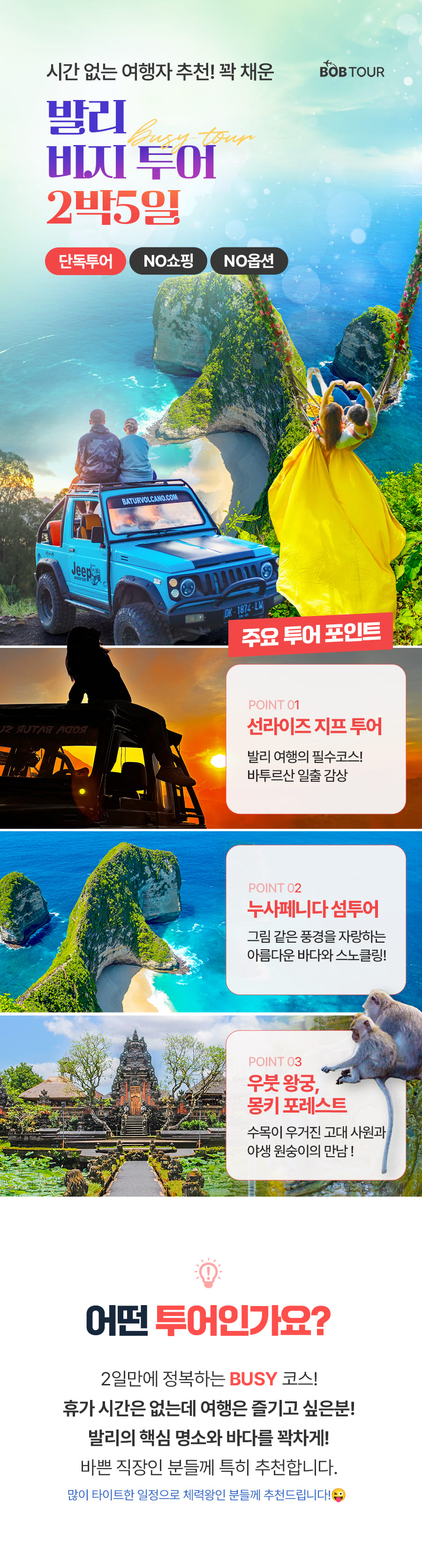 [2박5일] 발리 비지투어