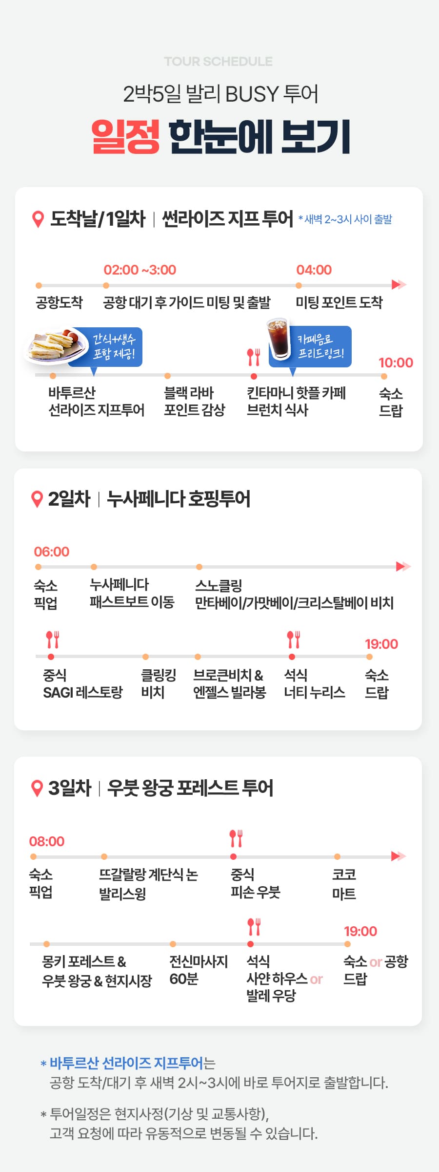 [2박5일] 발리 비지투어