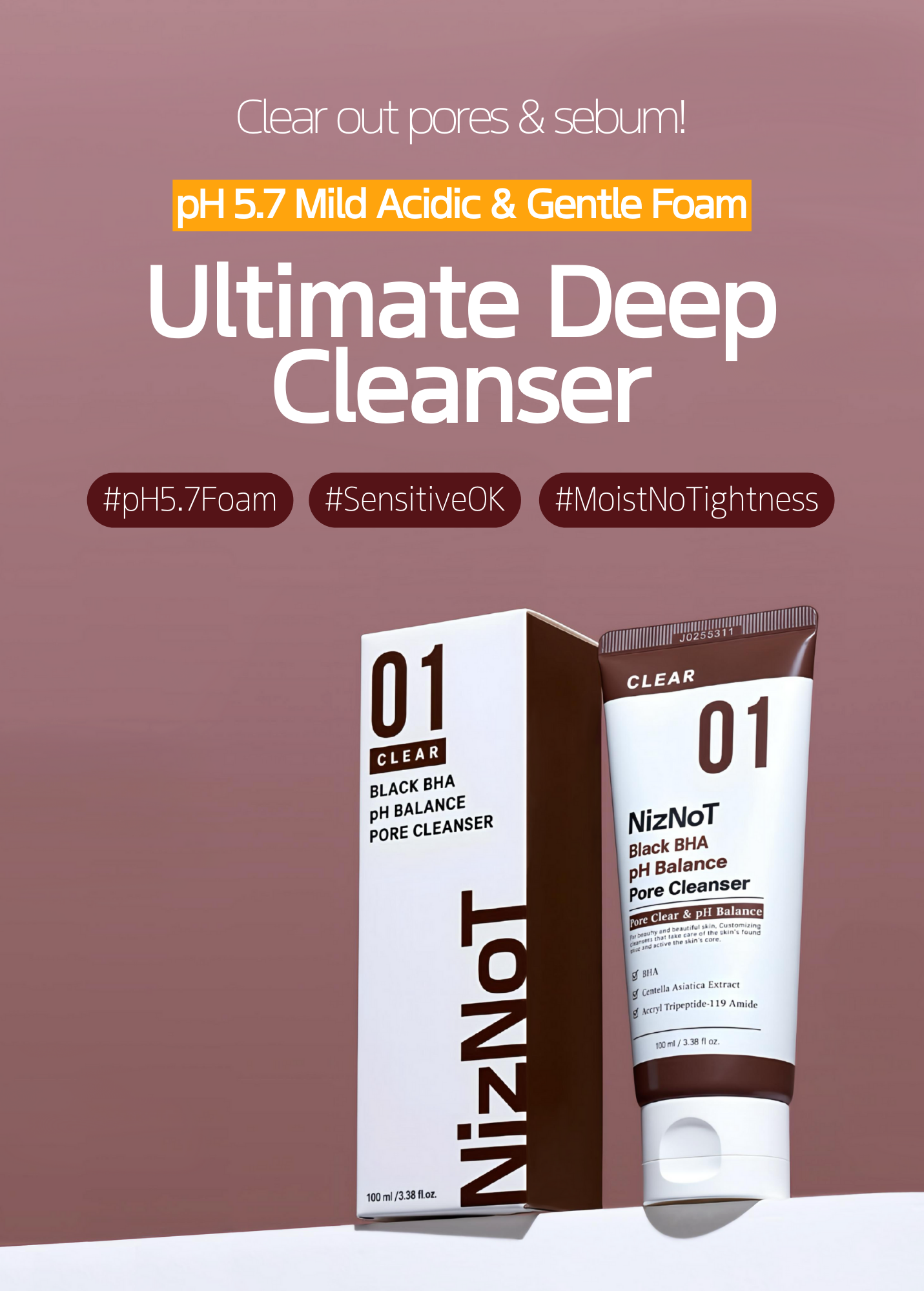 01 Black BHA - pH Balance Cleanser 100ml