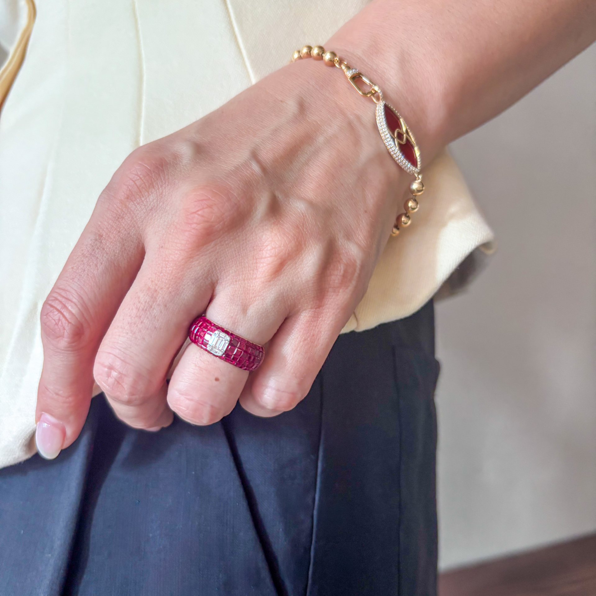 The Earth Ruby Invisible Ring