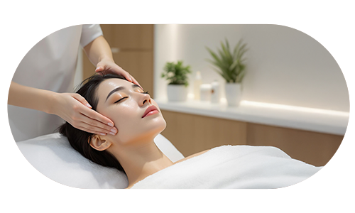 마사지를 받는 여성