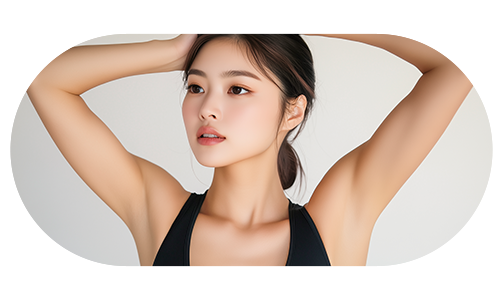 제모한 여성의 이미지