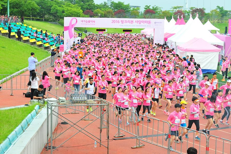 2016 핑크리본사랑마라톤 광주대회