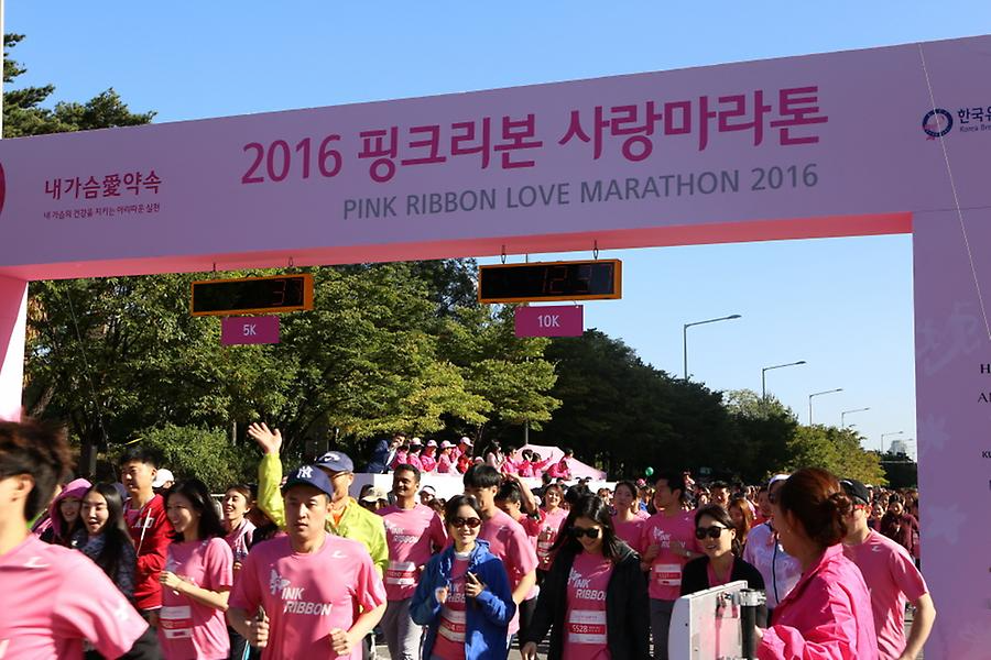 2016핑크리본 사랑마라톤 서울대회