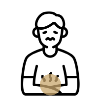 소화불량 아이콘