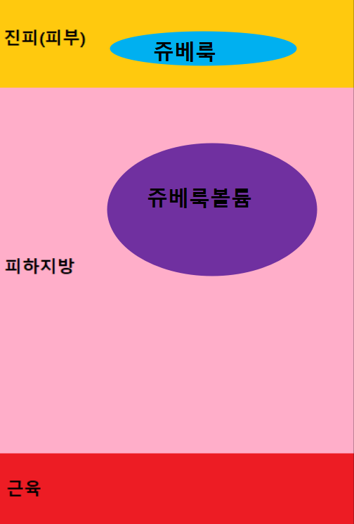 쥬베룩 피부 표면