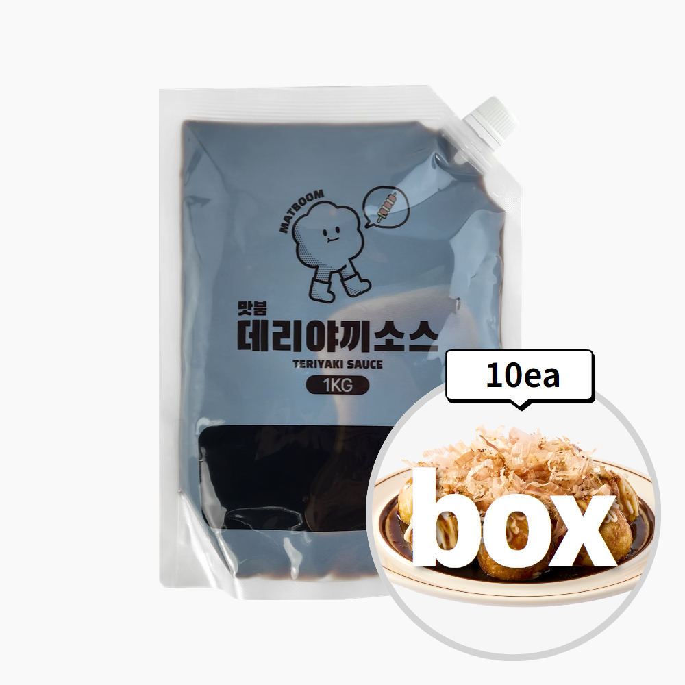 맛붐 데리야끼소스 타코야끼소스 1kg, 10개