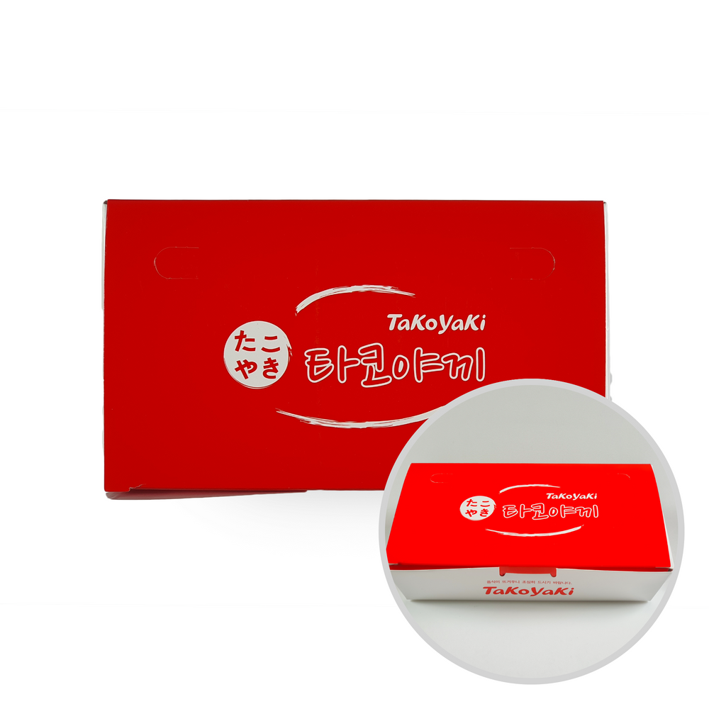 타코야끼 종이도시락 중(기성M/600장) 포장용기