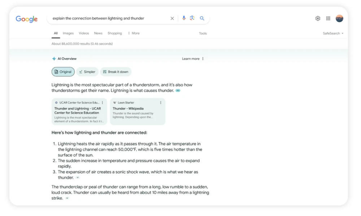 AI Overview는 Google이 여러 웹페이지의 정보를 종합해 검색 결과 상단에 제공하는 AI 기반 요약 기능