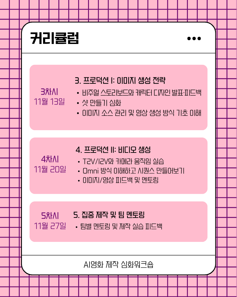 AI영화 제작 심화워크숍