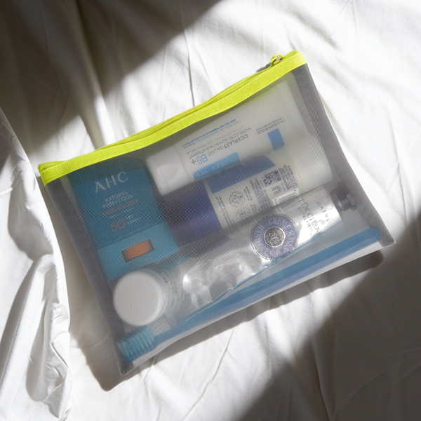 Color Mesh Travel Pouch