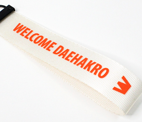 Welcome Daehakro Strap Keyring