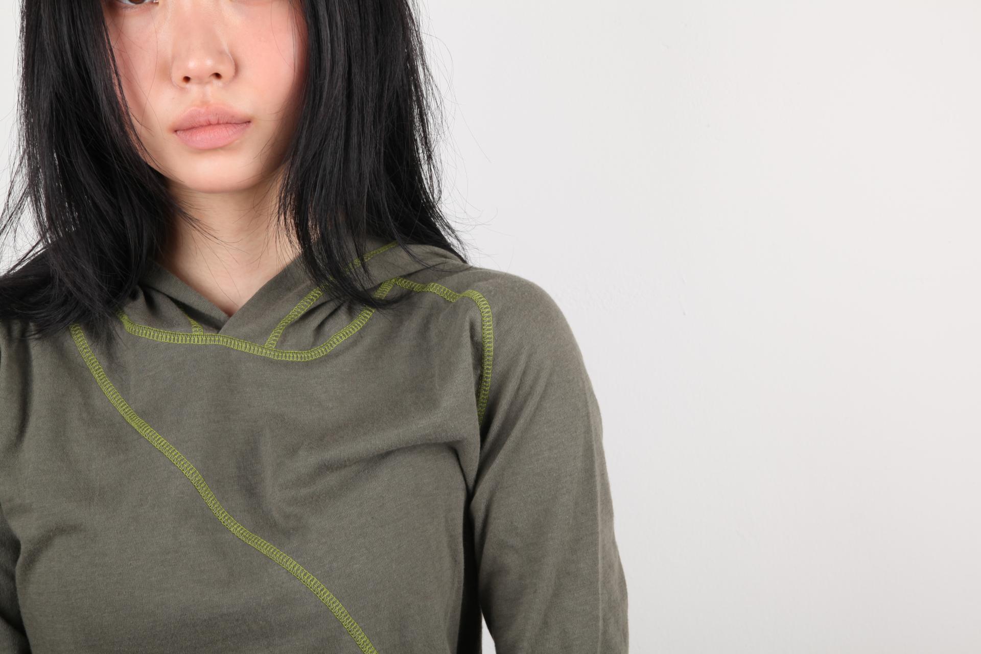 Second skin hoodie(dark olive) : RRRR