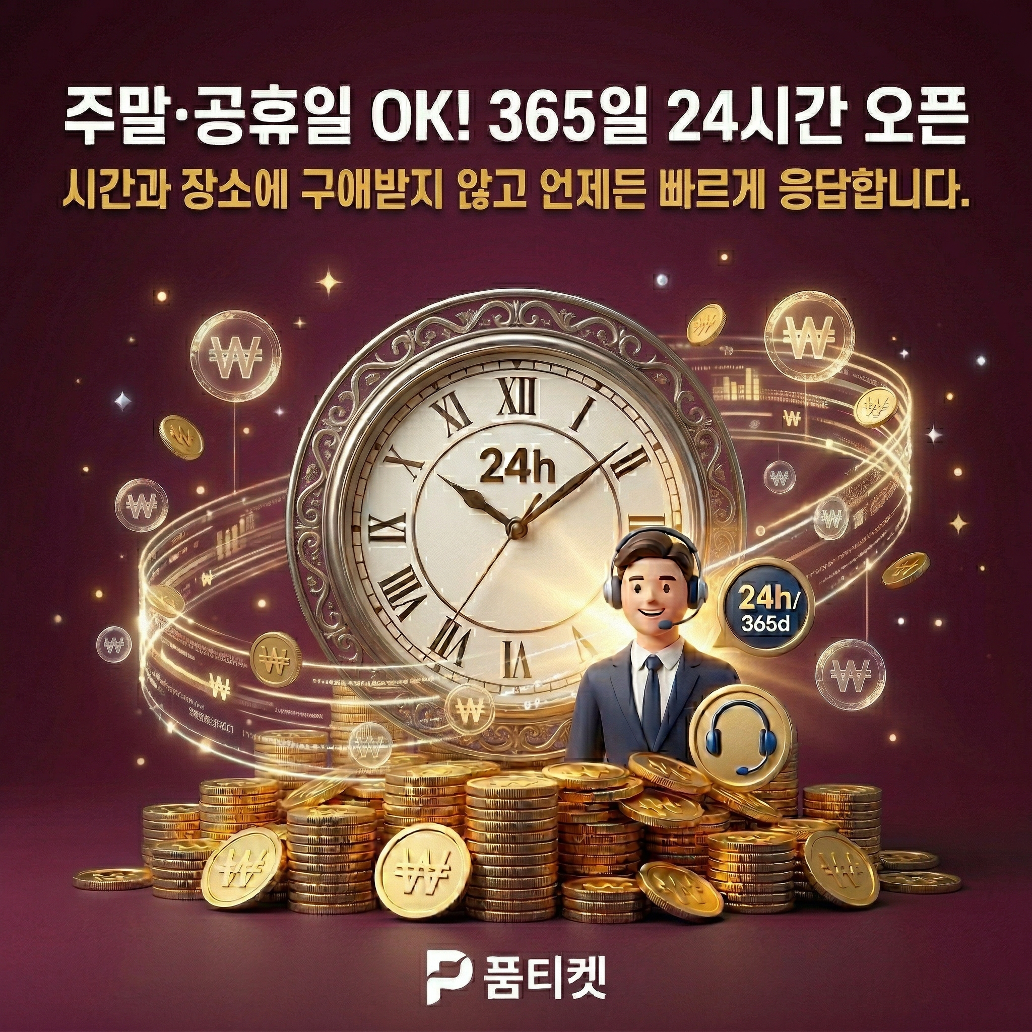 품티켓 정보이용료 간편 절차