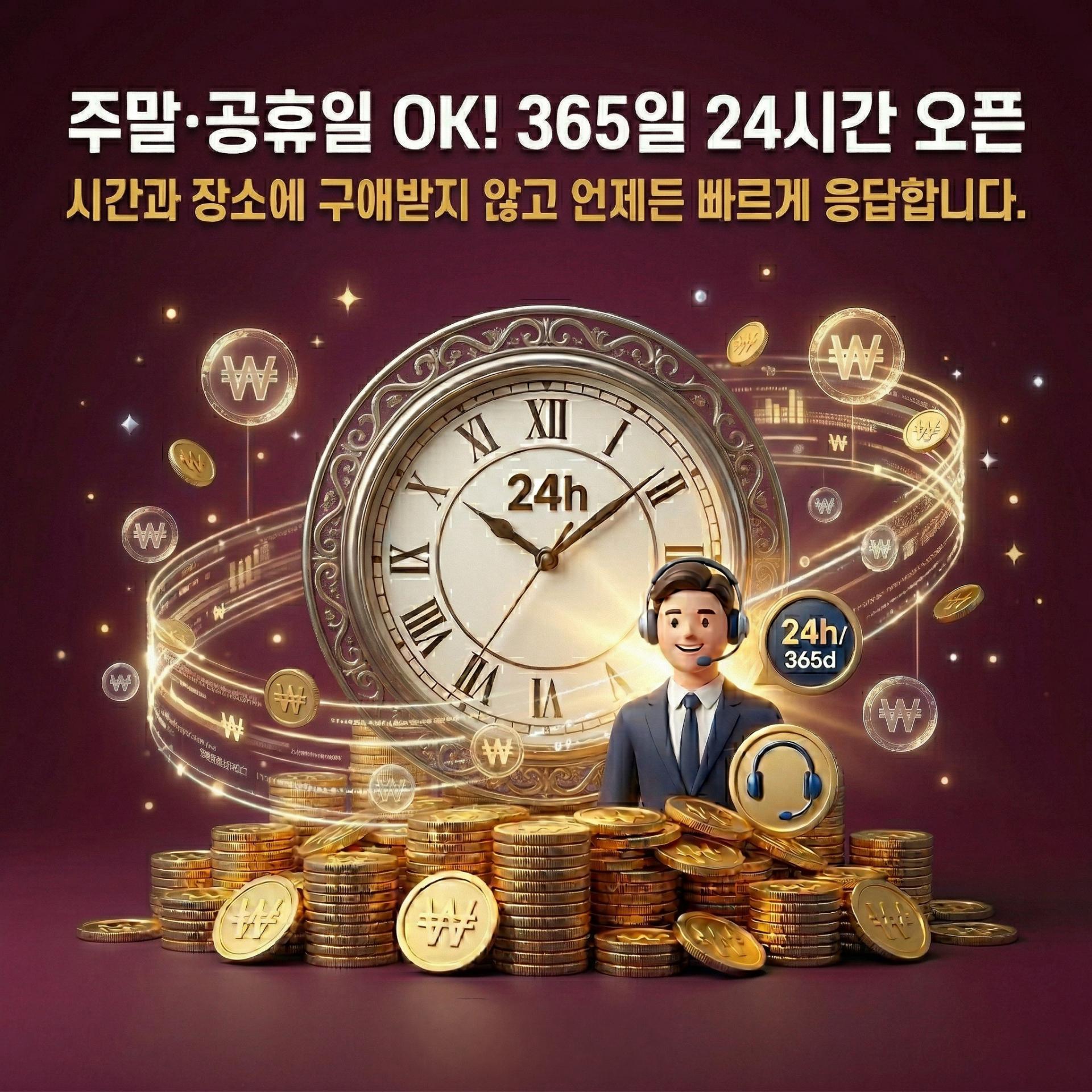 카드깡 승인 완료 후 3분 이내 계좌 입금