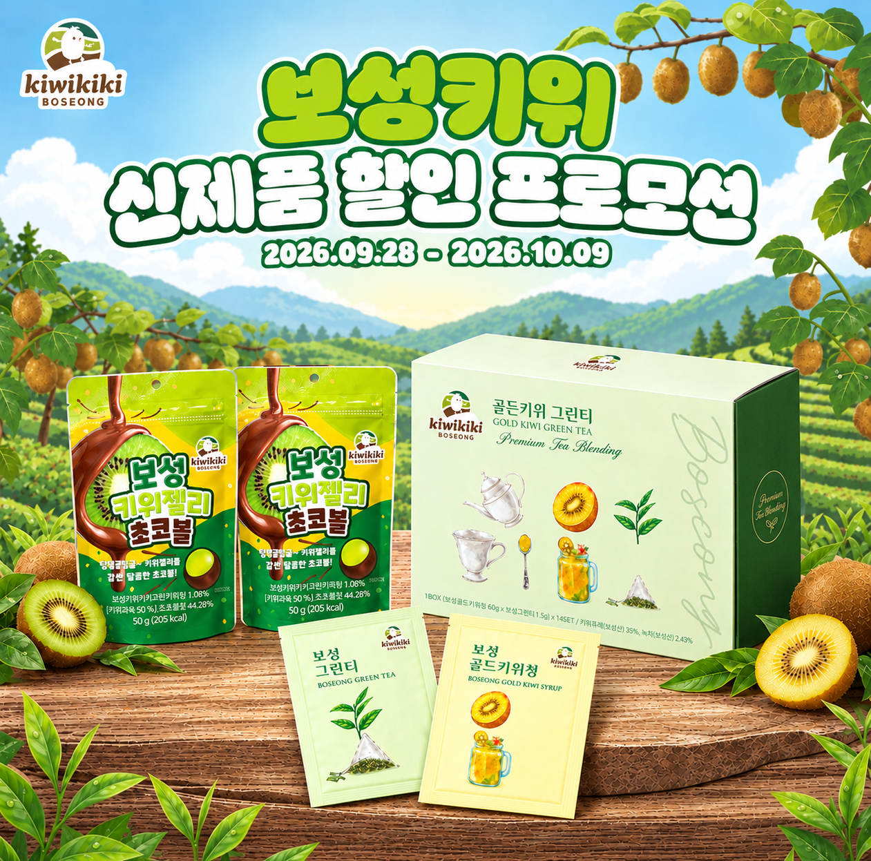 보성 골드키위 그린티