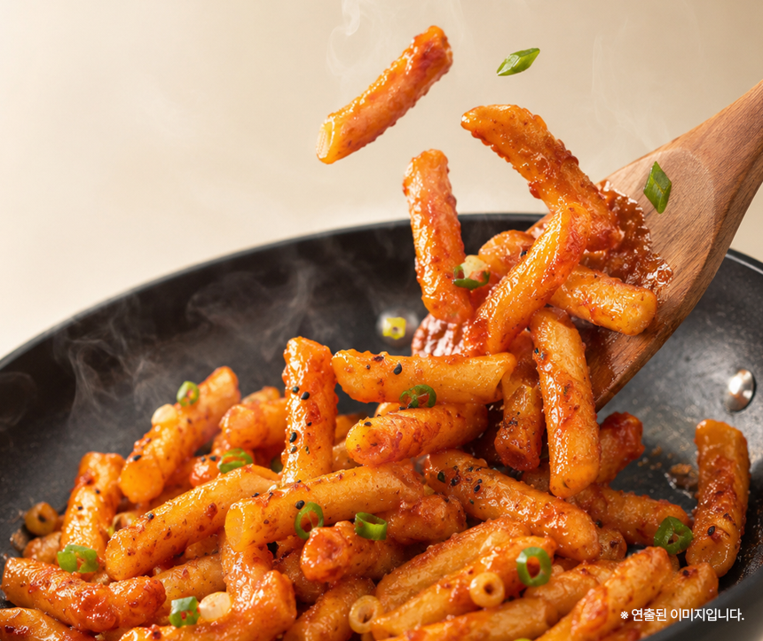 쿡생 맵달한 볶음소스맛이 자꾸 손이가는 추억의 달큰기름떡볶이 260g