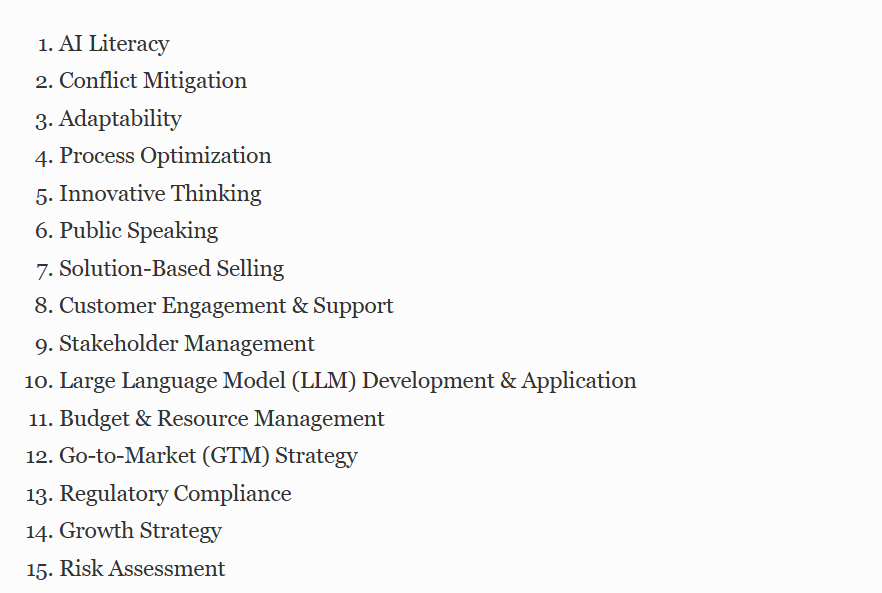 출처 : <LinkedIn Skill on the Rise 2025:The 15 fastest-growing skills in the U.S.> 