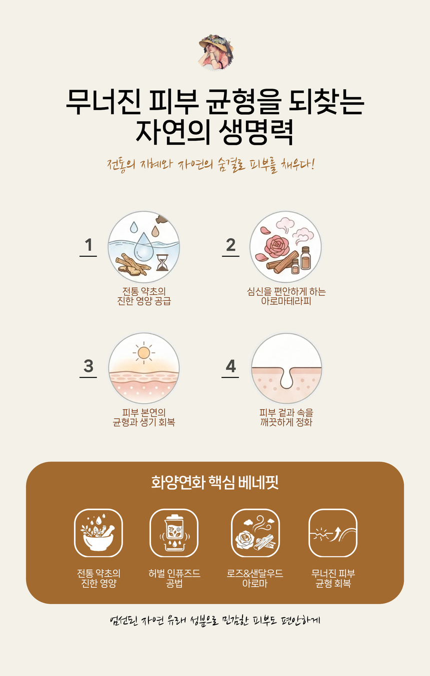포레스트레이디 화양연화 허벌 페이셜 오일 30ml, 피부회복 깊은영양 스킨케어