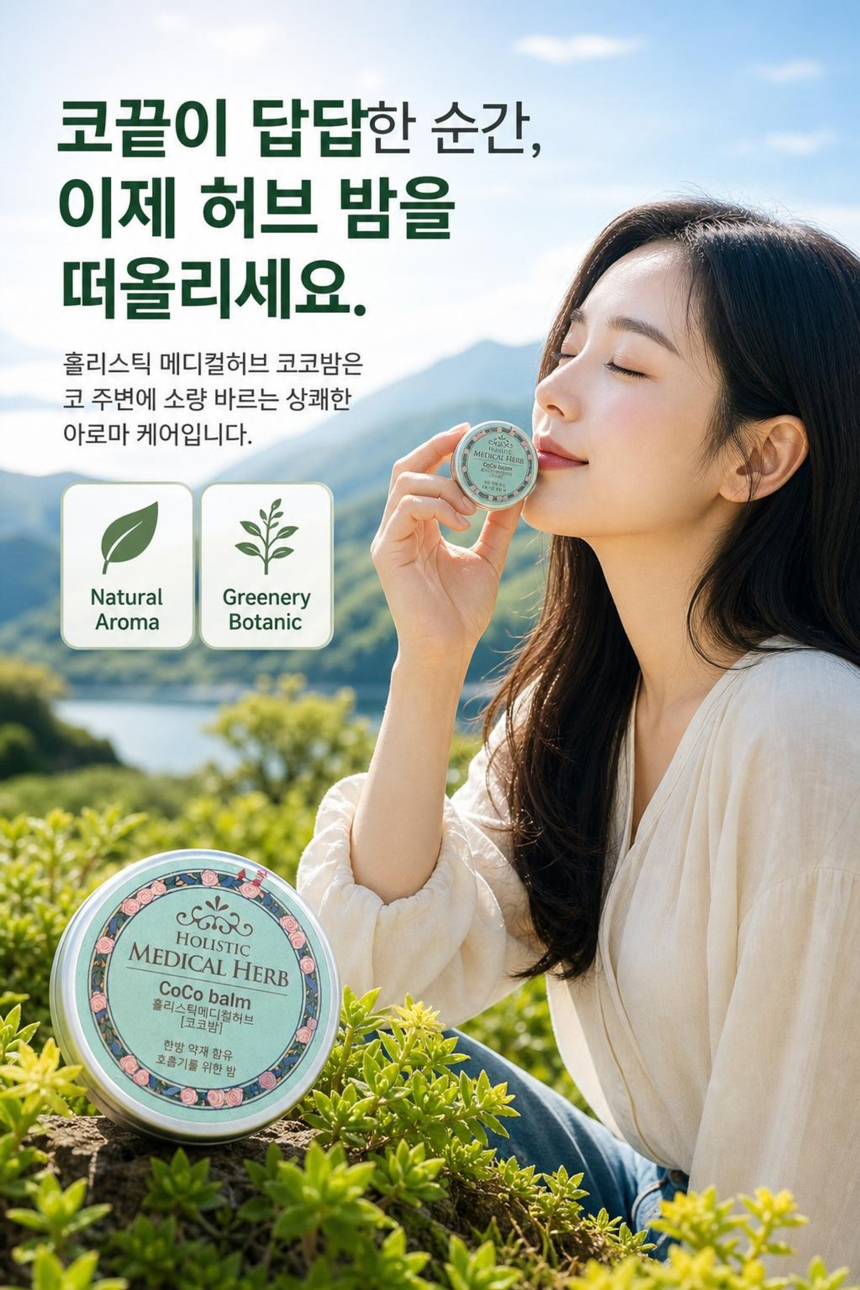 홀리스틱 메디컬허브 코코밤, 천연아로마 약용식물효과 상쾌함