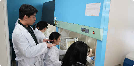 현업 멘토가 실습을 지도하는 모습