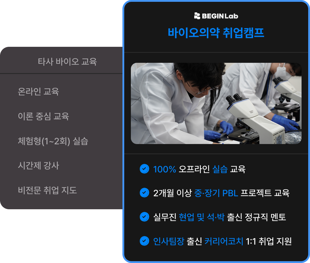 비긴랩 비교 인포그래픽