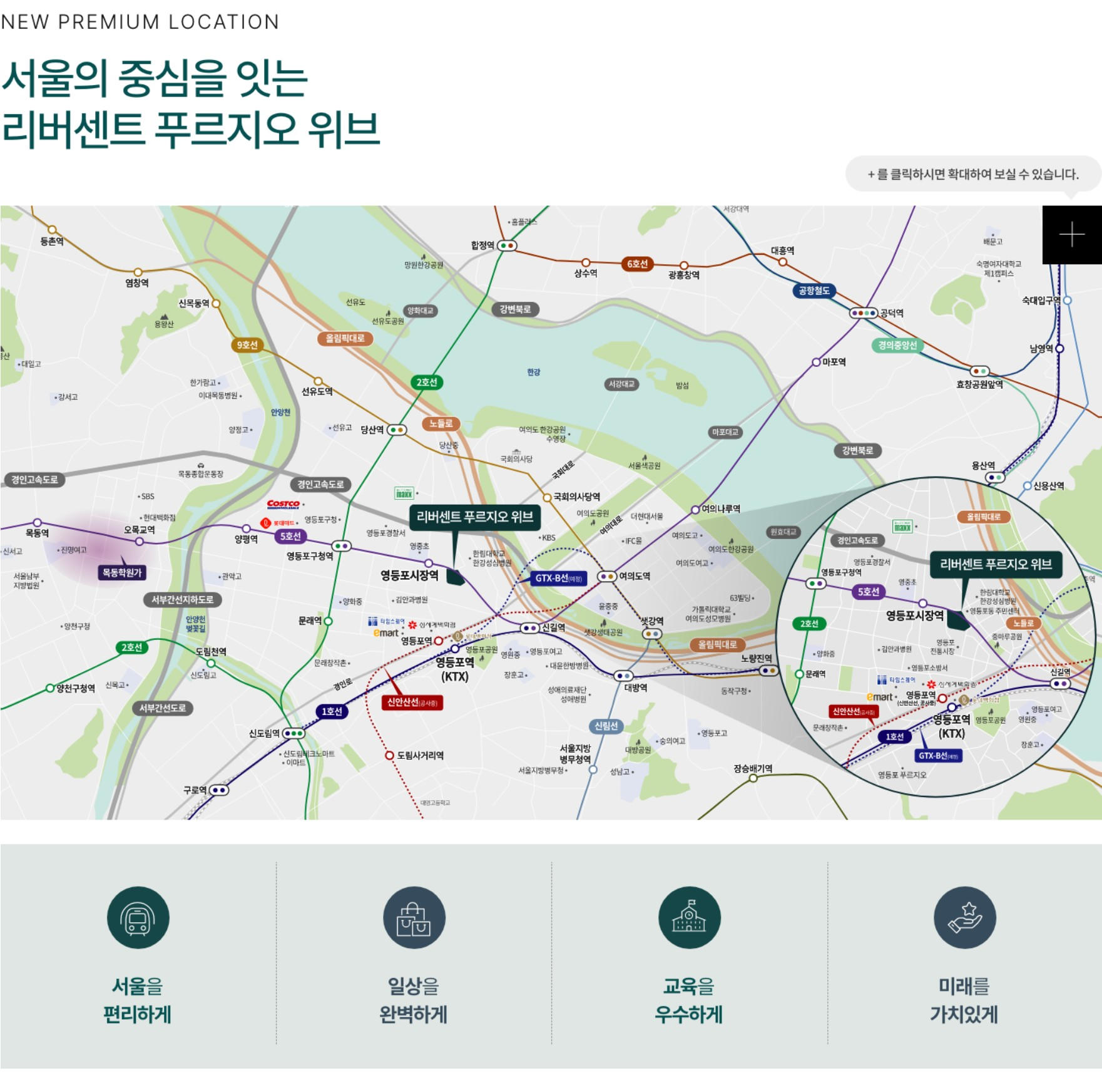 리버센트 푸르지오 위브 입지환경