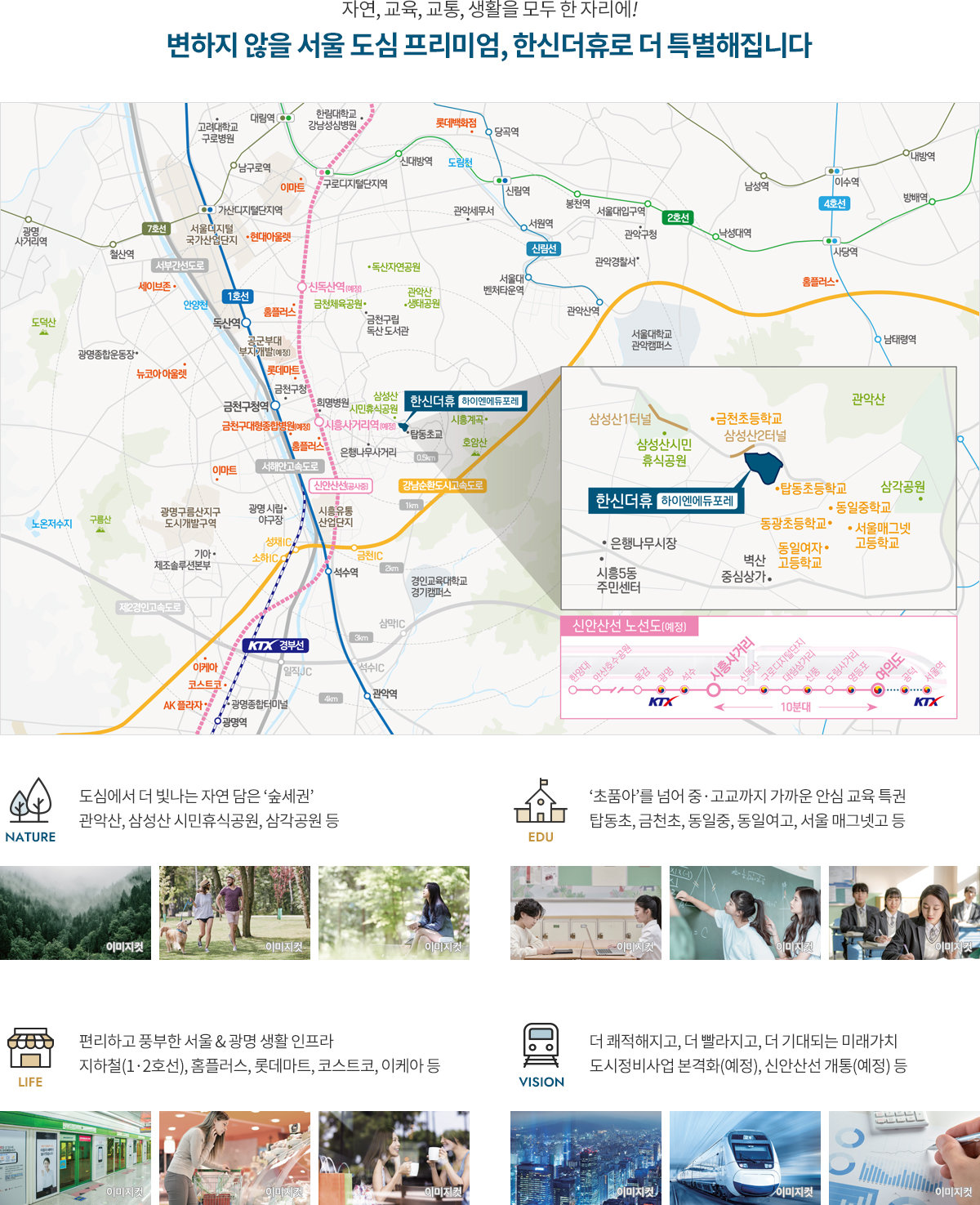 한신더휴 하이엔에듀포레 위치
