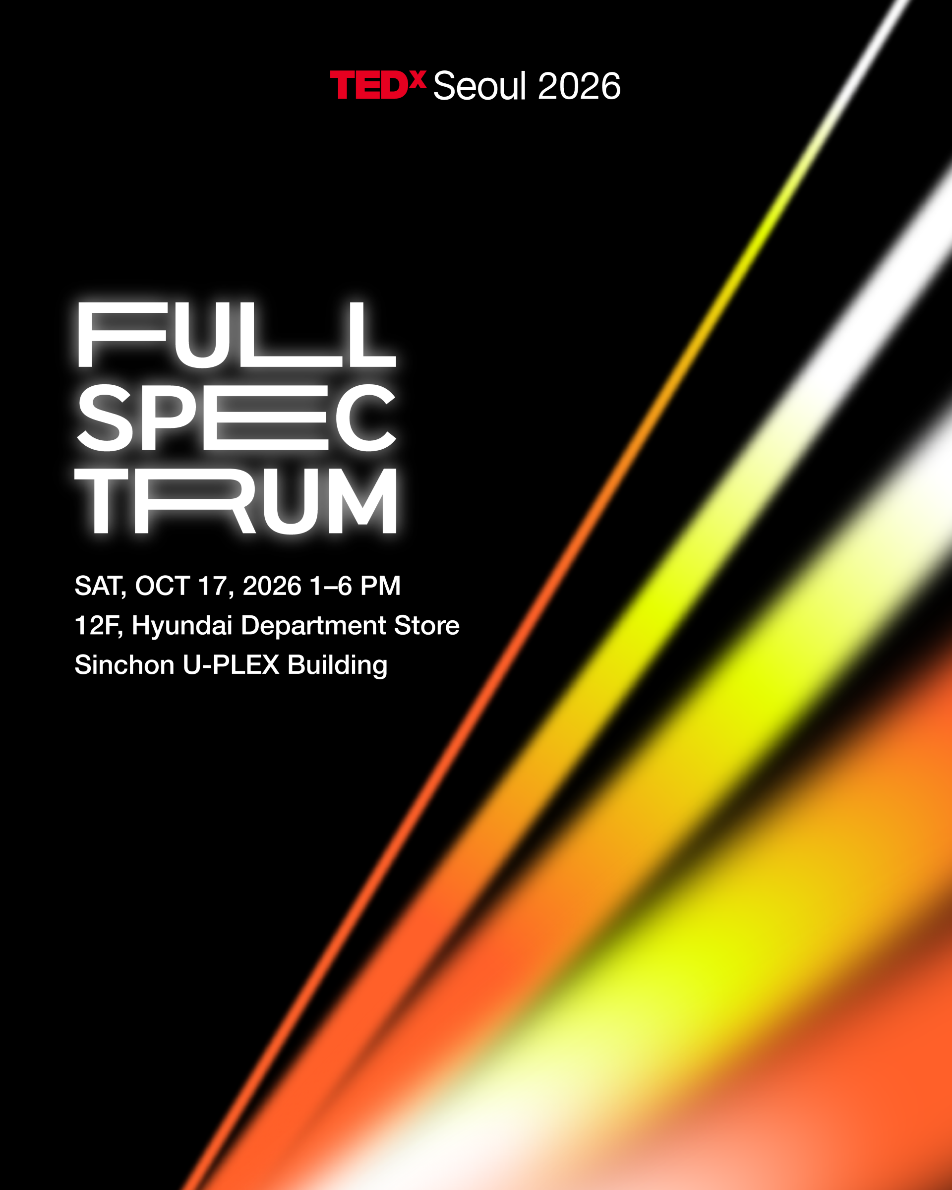 TEDxSeoul 2026: Full Spectrum 키비주얼