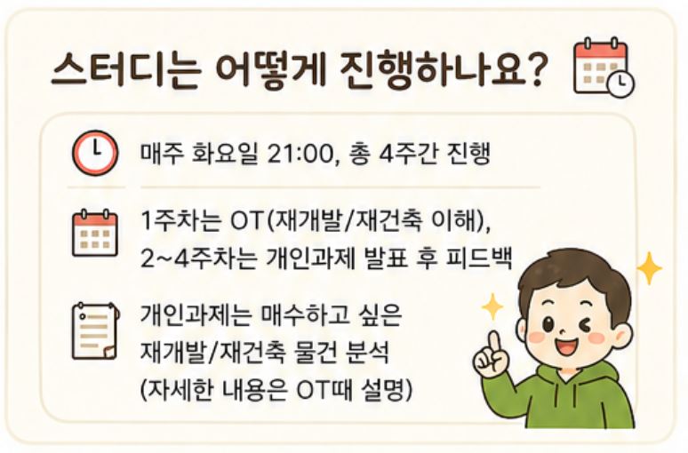 재개발 재건축스터디 '헌집줄게 새집다오'