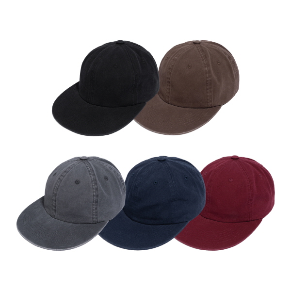 16수 플랫 빌 워시드 캡