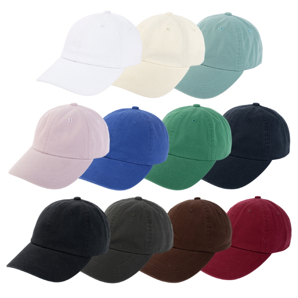 16수 고밀도 트윌 베이직 워시드 캡