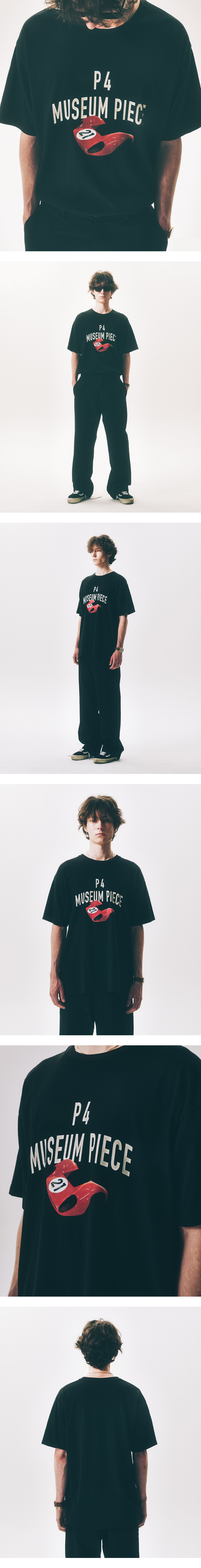 P4 BONNET LOOSE FIT T-SHIRT BLACK